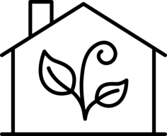Ecologic House Contour Svg Vector, Free Vectors File